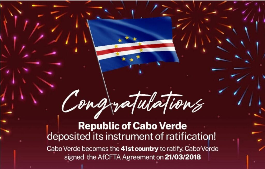 Congratulations Republic of Cabo Verde